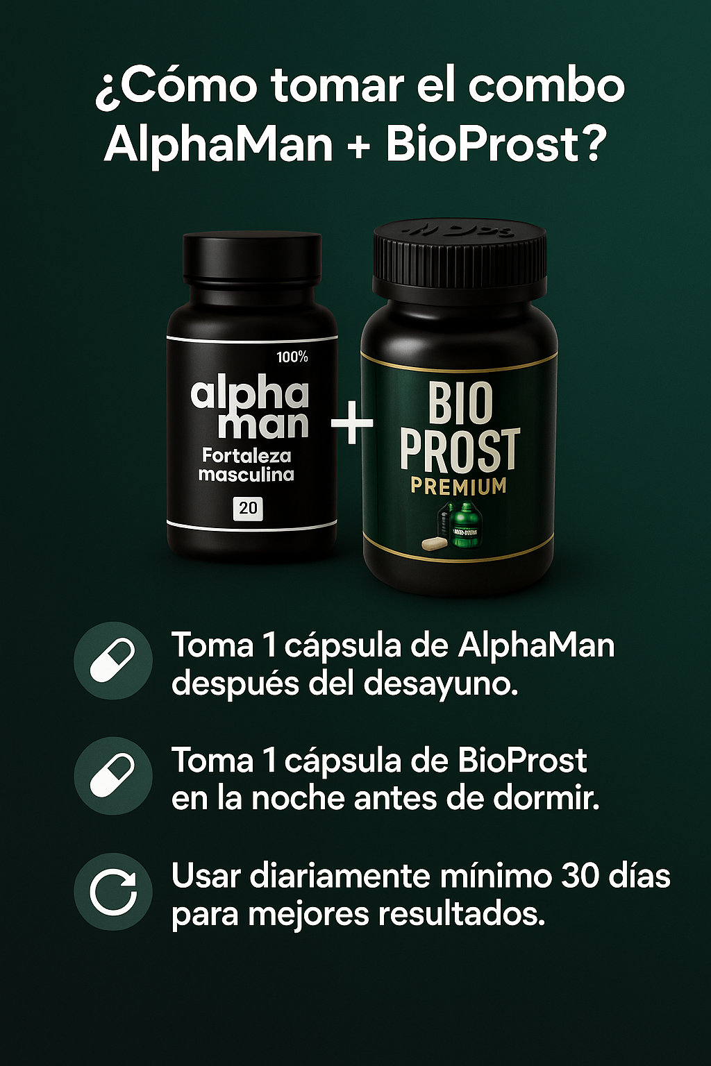 Transforma tu Salud Masculina con el Combo Alphaman & Bio Prost 🔥
